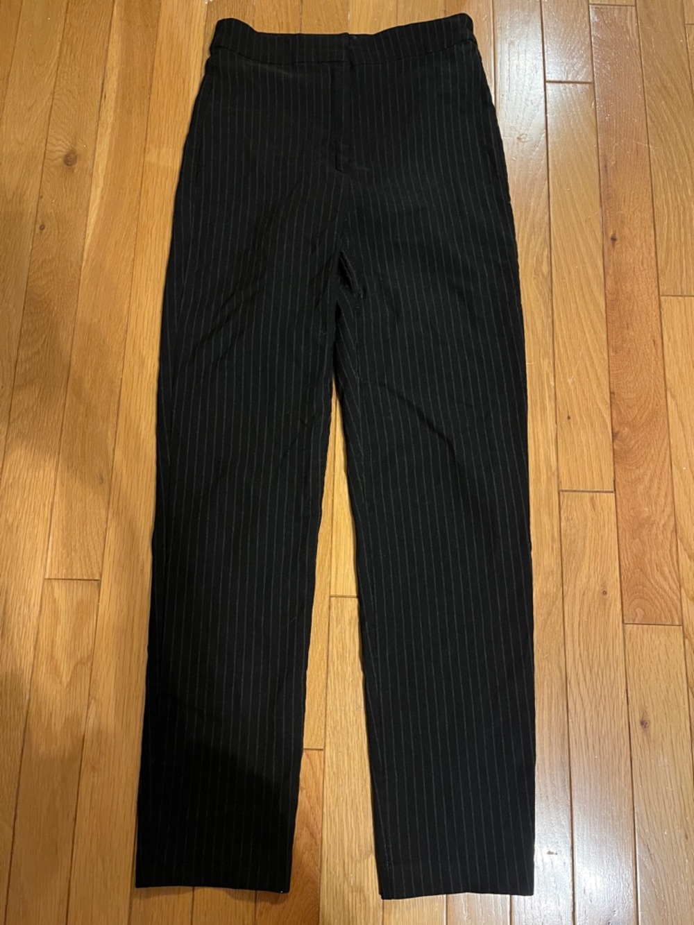 Dynamite black pinstripe skinny trousers